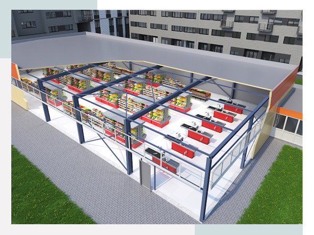 Строительство магазинов в Иркутск от 625 руб. за м²