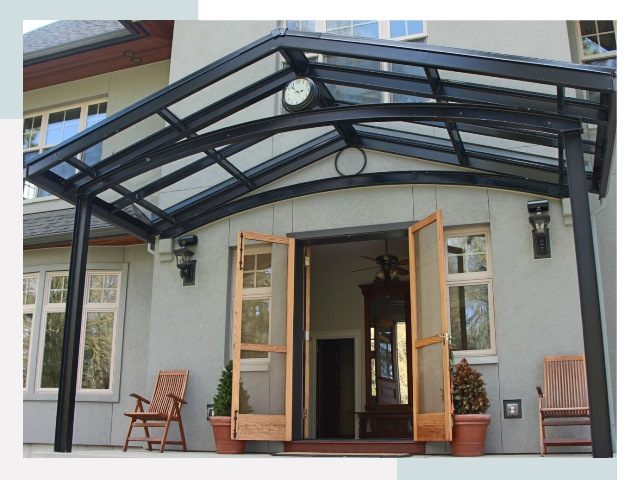 Козырьки металлические в Иркутске