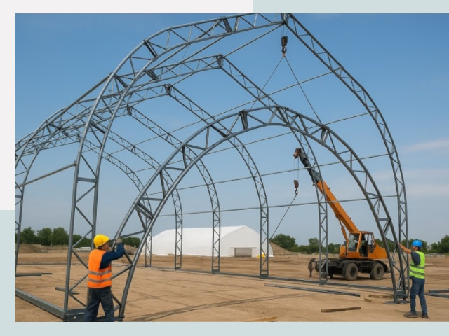 Монтаж ангаров в Иркутске от 625 руб. - Надежно и быстро